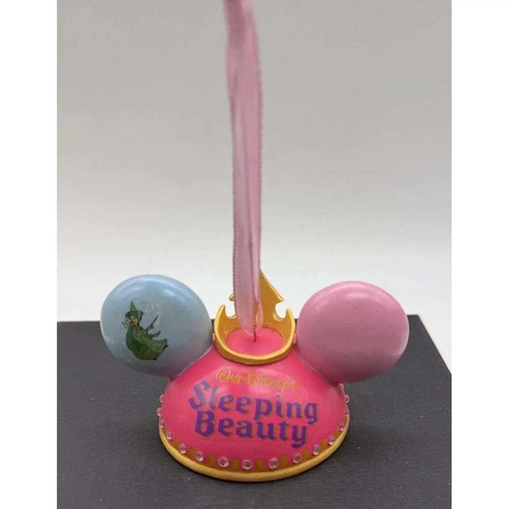 Disney Parks Ornament Ear Hat Sleeping Beauty Castle Disneyland LIMITED EDITION